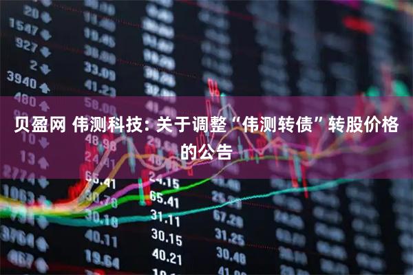 贝盈网 伟测科技: 关于调整“伟测转债”转股价格的公告