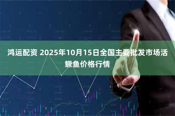 鸿运配资 2025年10月15日全国主要批发市场活鳜鱼价格行情